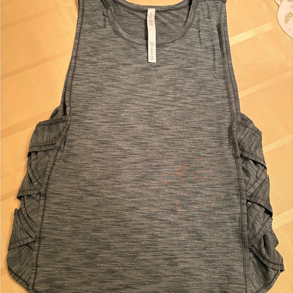 Lululemon Athletica Green Braided Muscle Tank Top